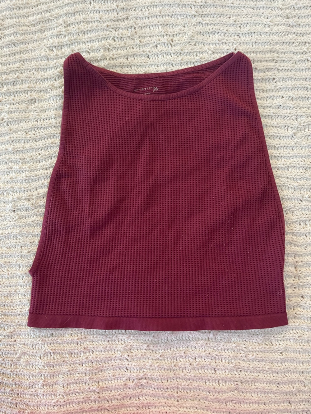 Free People Ribbed Tank Top - Deep Wine